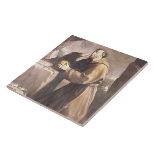 祈りの言葉のAssisiのSt Francis タイル (側面)