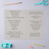 祈りの言葉のDecoupageのキリスト教のティッシュペーパー 薄葉紙 (クラフト)