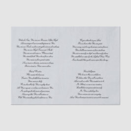 祈りの言葉のDecoupageのキリスト教のティッシュペーパー 薄葉紙