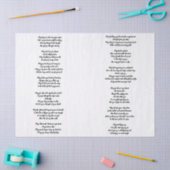 祈りの言葉のDecoupageのティッシュペーパー 薄葉紙 (クラフト)