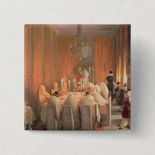 祈りの言葉のRothschild家族 缶バッジ (正面)