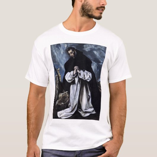 祈りの言葉のSt Dominic Tシャツ (正面)