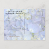 祈りの言葉はがきビーチシーン聖なる書物、 経典詩 ポストカード (裏面)