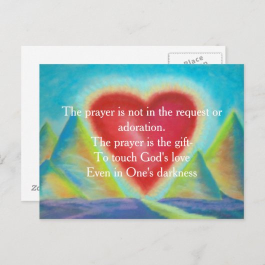 祈りの言葉はがき ポストカード (正面/裏面)