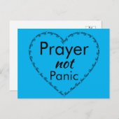 祈りの言葉はイエス・クリスチャンに対するパニック的な信仰 ポストカード (正面/裏面)