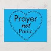 祈りの言葉はイエス・クリスチャンに対するパニック的な信仰 ポストカード (正面)