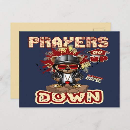 祈りの言葉はキリスト教の信仰を高める ポストカード (正面/裏面)