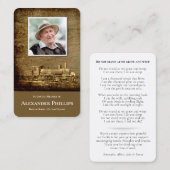 祈りの言葉はデラックスな|のヴィンテージ機関車を梳きます 名刺 (正面/裏面)