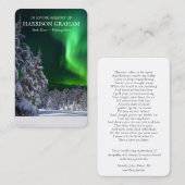 祈りの言葉はデラックスな|のNorthern Lightsを梳きます 名刺 (正面/裏面)