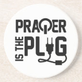 祈りの言葉はプラグ砂岩コースター コースター (正面)