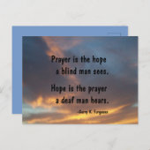 祈りの言葉はホープのポストカード シーズンポストカード (正面/裏面)