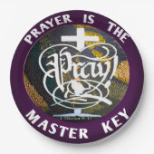 祈りの言葉はマスター鍵。祈! ペーパープレート (正面)
