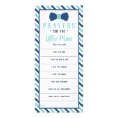 祈りの言葉は小さな男、海軍、ターコイズ ラックカード (正面)