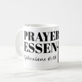 祈りの言葉は必須マグカップ コーヒーマグカップ (正面左)