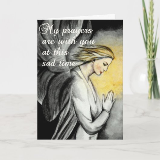 祈りの言葉は悲しい時に… カード (正面)