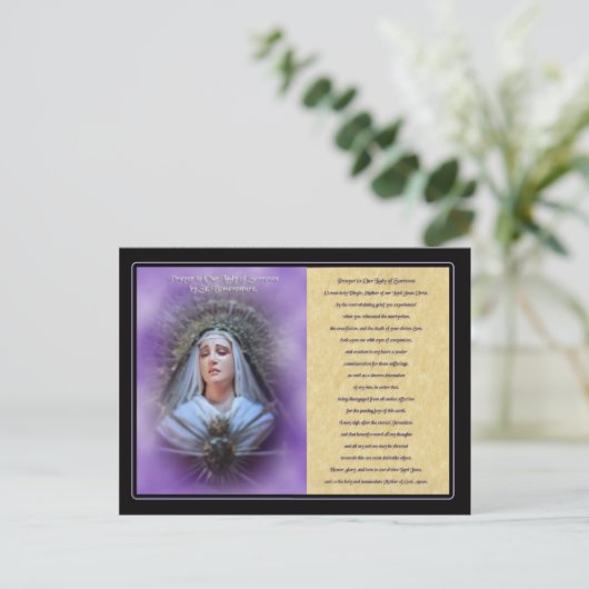 祈りの言葉は悲しみの女神に ポストカード (スタンド正面)