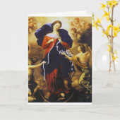 祈りの言葉は我々の女性の結節のレベル。 カード (黄色い花)