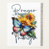 祈りの言葉は物事を変える、蝶とヒマワリ プランナー手帳 (裏面)