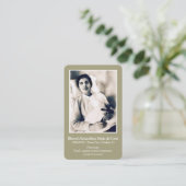 祈りの言葉は聖者|賛美されたAlexandrina 1を梳きます 名刺 (スタンド正面)