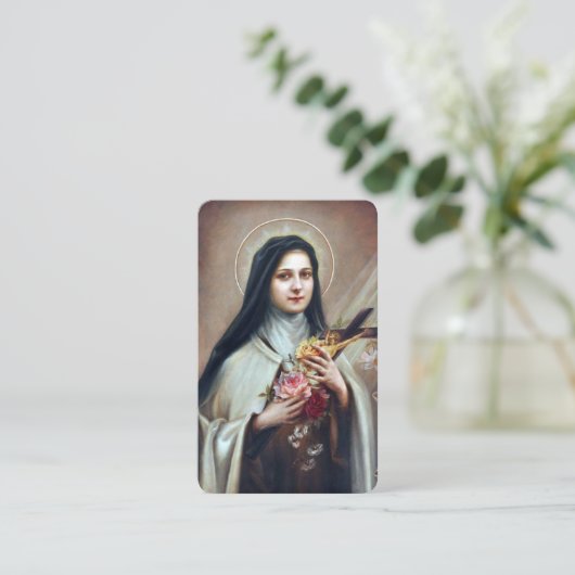 祈りの言葉は|スペインのなSt.テレーズを梳きます 名刺 (スタンド正面)