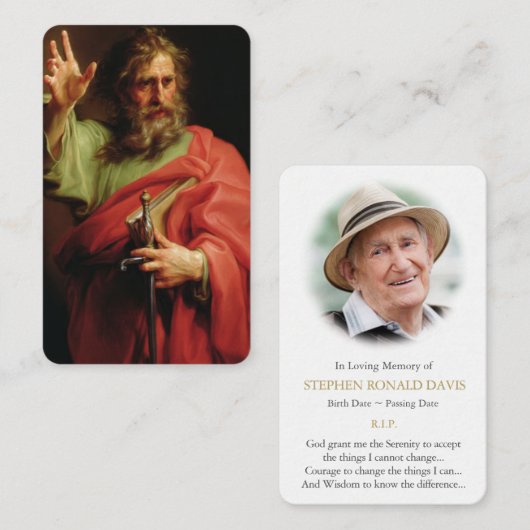 祈りの言葉は|セントポール及び写真01を梳きます 名刺 (正面/裏面)