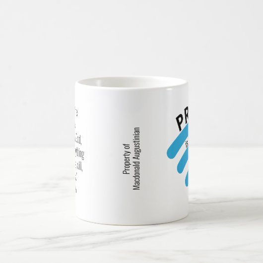 祈りの言葉はWIFIより良やる気を起こさせるい コーヒーマグカップ (中央)