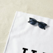 祈りの言葉を信じるはっきりした ビーチタオル (インサイチュ)