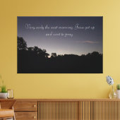 祈りの言葉アットサンライズオンア キャンバスプリント (インサイチュ (リビング))