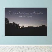 祈りの言葉アットサンライズオンア キャンバスプリント (インサイチュ (ウッドフロア))