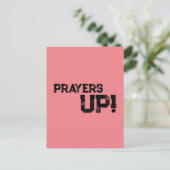 祈りの言葉アップピーチ ポストカード (スタンド正面)