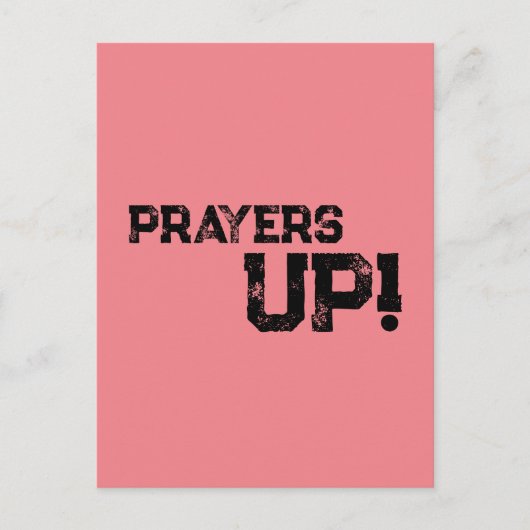祈りの言葉アップピーチ ポストカード (正面)