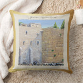 祈りの言葉ウェスタンウォールホテルエルサレムオールドシティアート クッション (ブランケット)