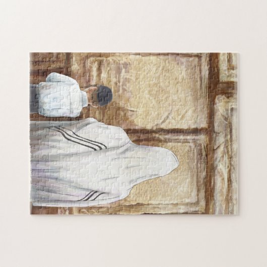 祈りの言葉ウエスタンウォールエルサレムオールドシティイスラエルジグス ジグソーパズル (横)