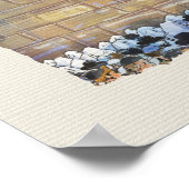 祈りの言葉ウエスタンウォールエルサレム旧市街イスラエル美術 ポスター (角)