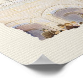 祈りの言葉ウエスタンウォールKOTELエルサレム旧市芸術 ポスター (角)