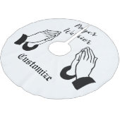 祈りの言葉ウォー祈ラーズサンダー_コーブ ブラッシュドポリエステルツリースカート (アングル)