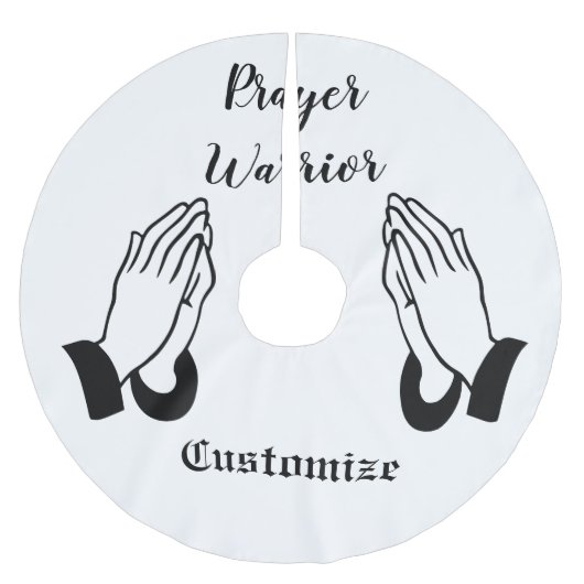 祈りの言葉ウォー祈ラーズサンダー_コーブ ブラッシュドポリエステルツリースカート (正面)