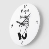祈りの言葉ウォー祈ラーズサンダー_コーブ ラージ壁時計 (傾斜)