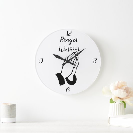 祈りの言葉ウォー祈ラーズサンダー_コーブ ラージ壁時計 (ホーム)