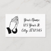 祈りの言葉ウォー祈ラーズサンダー_コーブ 名刺 (裏面)