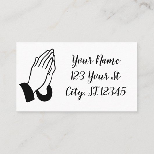 祈りの言葉ウォー祈ラーズサンダー_コーブ 名刺 (裏面)