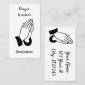 祈りの言葉ウォー祈ラーズサンダー_コーブ 名刺 (正面/裏面)