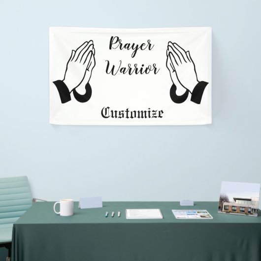 祈りの言葉ウォー祈ラーズサンダー_コーブ 横断幕 (トレードショー)