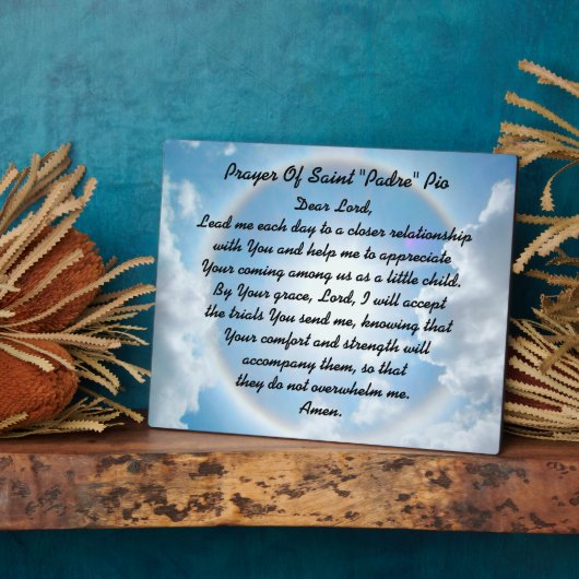 祈りの言葉オブサンパドレピオ フォトプラーク (側面)