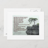 祈りの言葉オブサンフランシスポストカード ポストカード (正面/裏面)