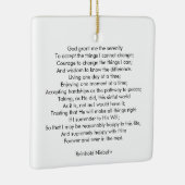 祈りの言葉カスタムソング引用文文字エレガント両面 セラミックオーナメント (右)