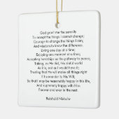 祈りの言葉カスタムソング引用文文字エレガント両面 セラミックオーナメント (左)