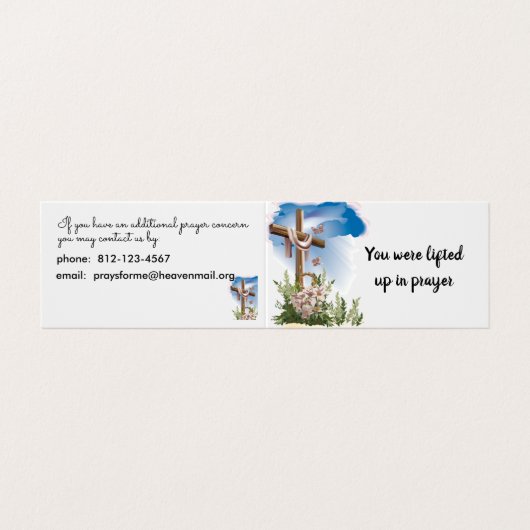 祈りの言葉カスタムチーム折り畳み名刺 名刺 (外部フラット)