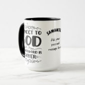 祈りの言葉カスタム力 マグカップ (正面左)