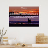 祈りの言葉カップルのシルエットポスター ポスター (キッチン)